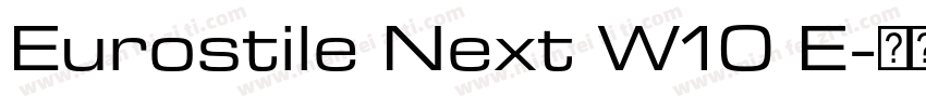 Eurostile Next W10 E字体转换